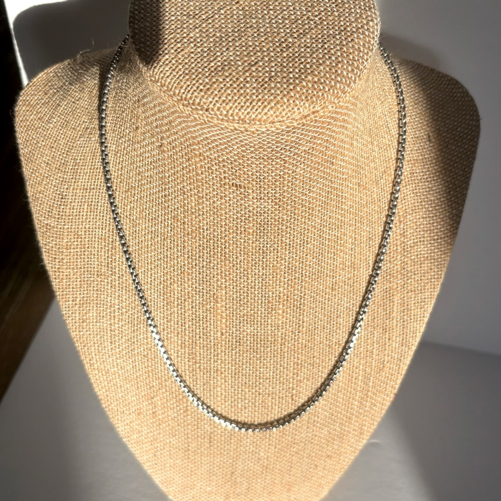 David Yurman 1.7mm Sterling Silver Box Chain Necklace